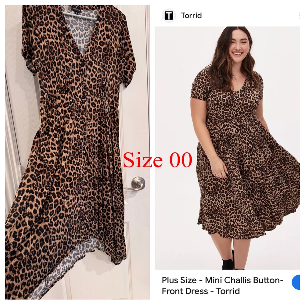 Torrid Leopard Print Mini Dress